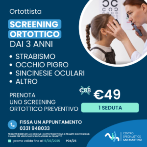 Promozione Ortottista Vergiate Varese