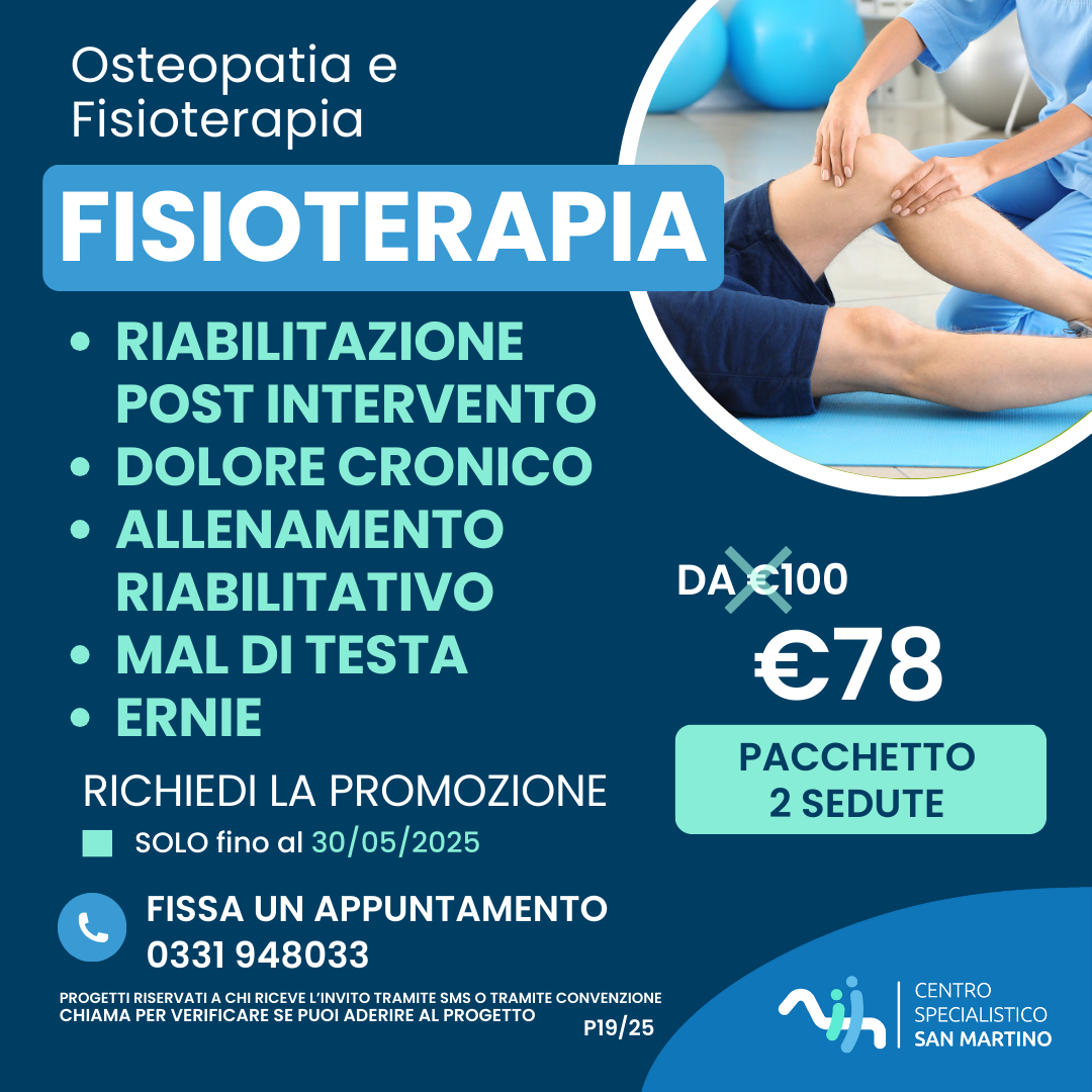 Promozione Fisioterapia Vergiate Varese